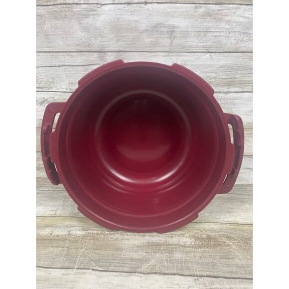 Tupperware 7643A-1 3L Microwave Pressure Cooker Red Durable Plastic Steamer - Picture 10 of 13